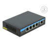 Delock Gigabit Ethernet Switch 4 Port PoE + 1 RJ45
