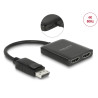 Delock DisplayPort 1.4 Splitter 1 x DisplayPort zu 2 x HDMI MST