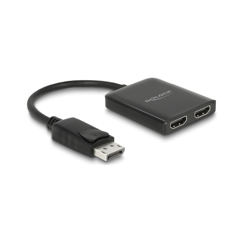Delock DisplayPort 1.4 Splitter 1 x DisplayPort zu 2 x HDMI MST