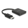 Delock DisplayPort 1.4 Splitter 1 x DisplayPort zu 2 x HDMI MST