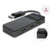 Delock DisplayPort 1.4 Splitter 1 x DisplayPort zu 3 x HDMI MST
