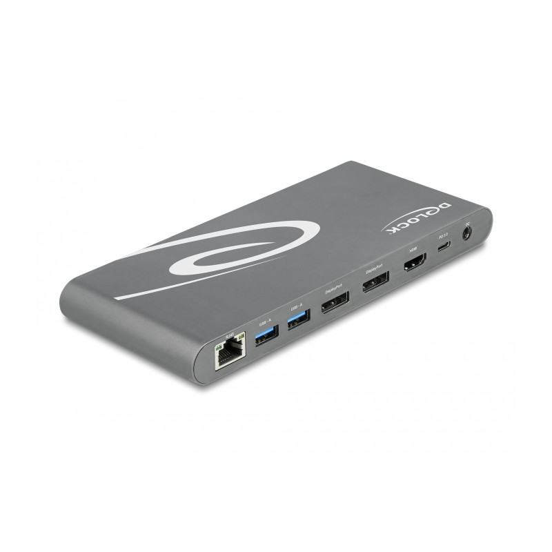 Delock USB Type-C™ DP 1.4 Dockingstation Triple 4K Display - HDMI / DisplayPort / USB / LAN / SD / PD 3.0