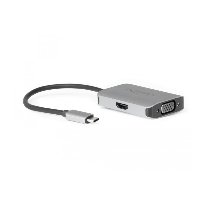 Delock USB Type-C™ Splitter (DP Alt Mode) - 1 x HDMI + 1 x VGA out