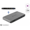 Delock Thunderbolt™ 3 Dockingstation 8K - Dual DisplayPort / USB / LAN / SD / Audio / PD 3.0