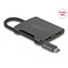 Delock USB Type-C™ Splitter (DP Alt Mode) zu 2 x HDMI MST 4K 60 Hz