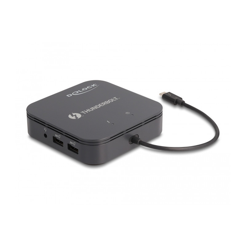 Delock Thunderbolt™ 3 Mini Dockingstation 8K - DisplayPort / HDMI / USB / LAN / Audio / PD 3.0