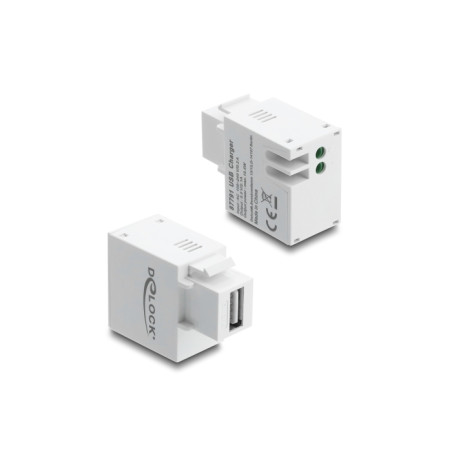 Delock Keystone Modul mit USB Typ-A Ladebuchse 10,5 W weiß