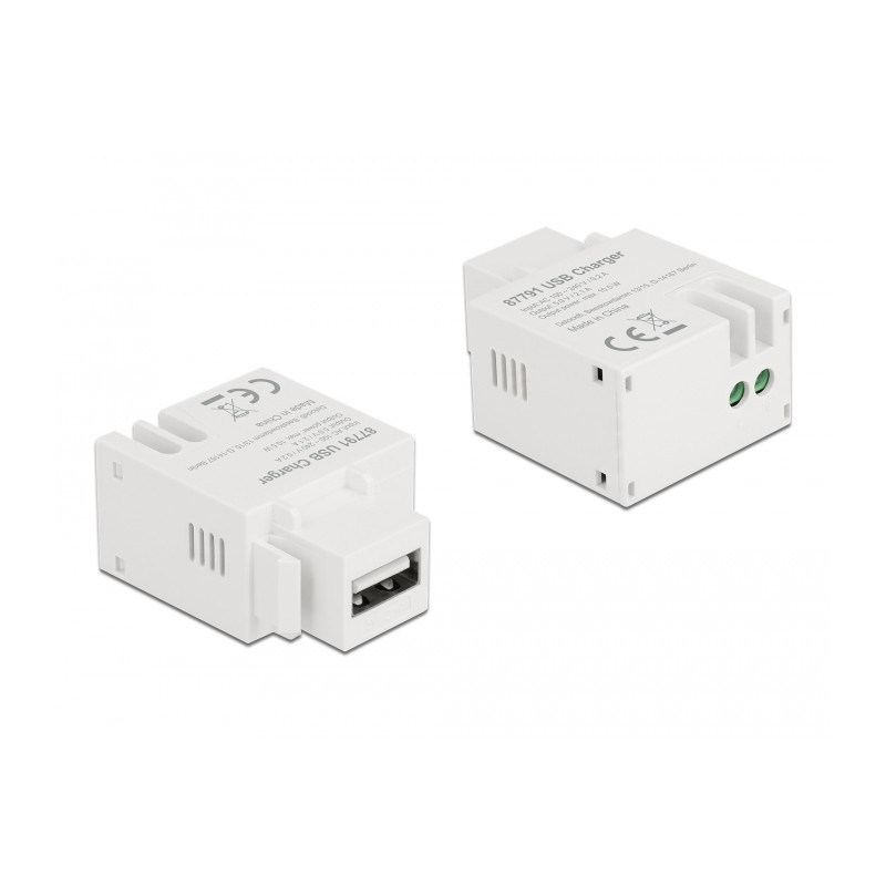 Delock Keystone Modul mit USB Typ-A Ladebuchse 10,5 W weiß