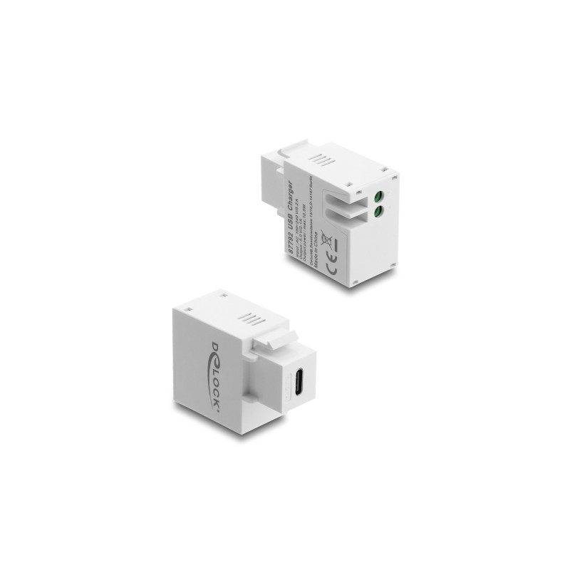 Delock Keystone Modul mit USB Type-C™ Ladebuchse 10,5 W weiß