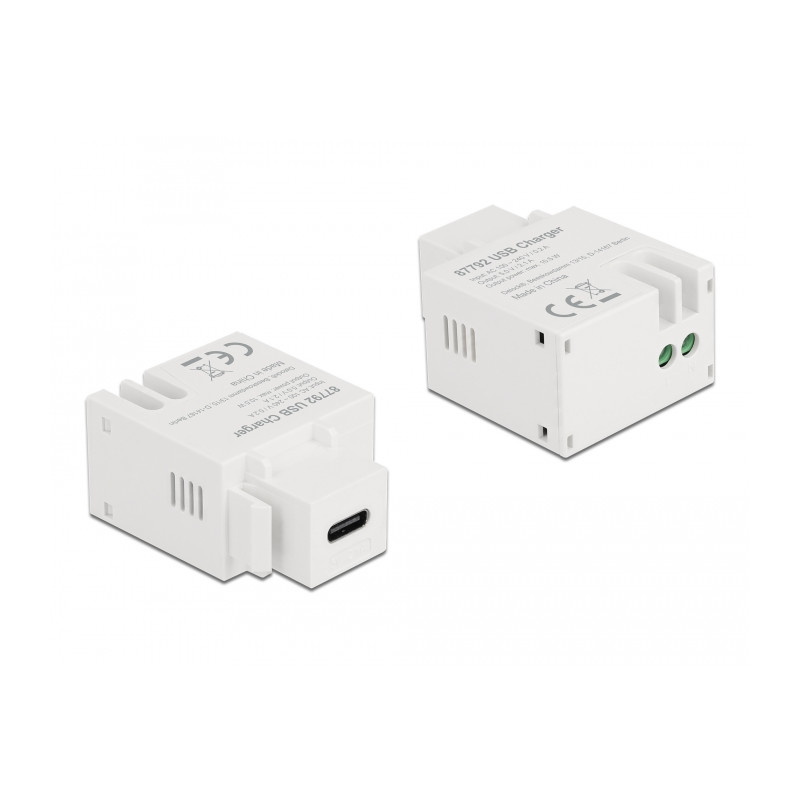 Delock Keystone Modul mit USB Type-C™ Ladebuchse 10,5 W weiß