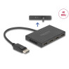 Delock DisplayPort 1.4 Splitter 1 x DisplayPort in zu 4 x DisplayPort out