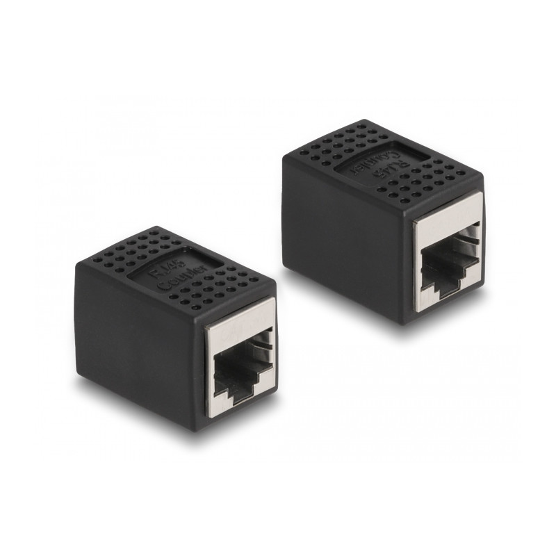 Delock Adapter RJ45 Buchse zu RJ45 Buchse Cat.6A schwarz