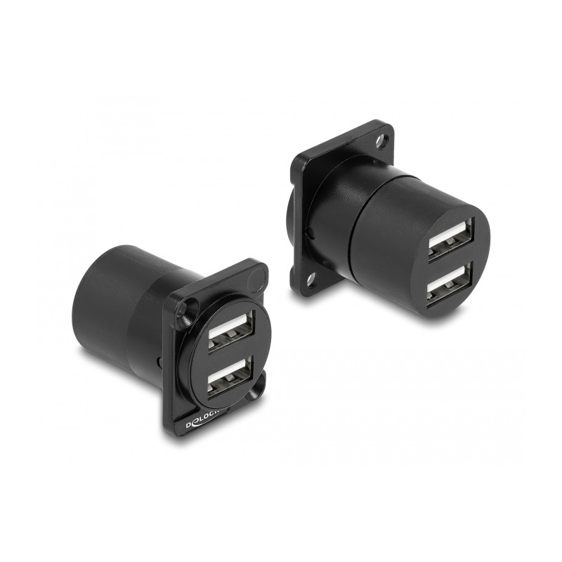 Delock D-Typ Modul USB 2.0 Typ-A 2 x Buchse zu 2 x Buchse
