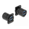 Delock D-Typ Modul USB 5 Gbps Typ-A 2 x Buchse zu 2 x Buchse