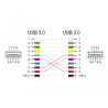 Delock D-Typ Modul USB 5 Gbps Typ-A 2 x Buchse zu 2 x Buchse
