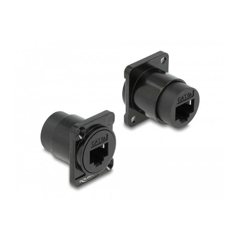 Delock D-Typ Modul RJ45 Cat.6A Buchse zu Buchse