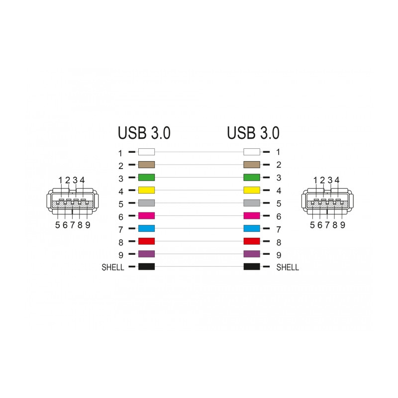 Delock Keystone Modul USB 5 Gbps A Buchse zu USB 5 Gbps A Buchse schwarz (1:1)
