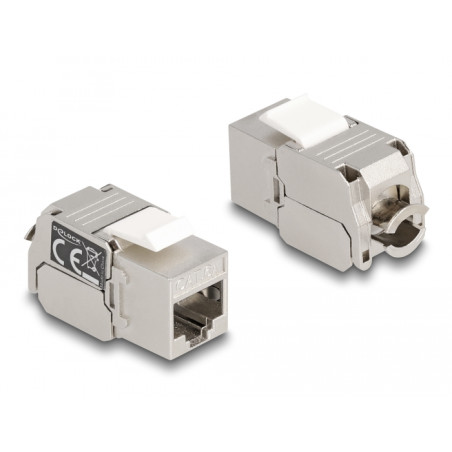 Delock Keystone Modul RJ45 Buchse zu LSA Cat.6A mit LED