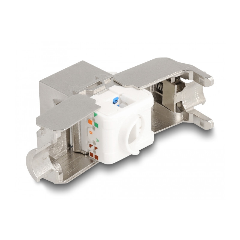 Delock Keystone Modul RJ45 Buchse zu LSA Cat.6A mit LED