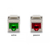 Delock Keystone Modul RJ45 Buchse zu LSA Cat.6A mit LED