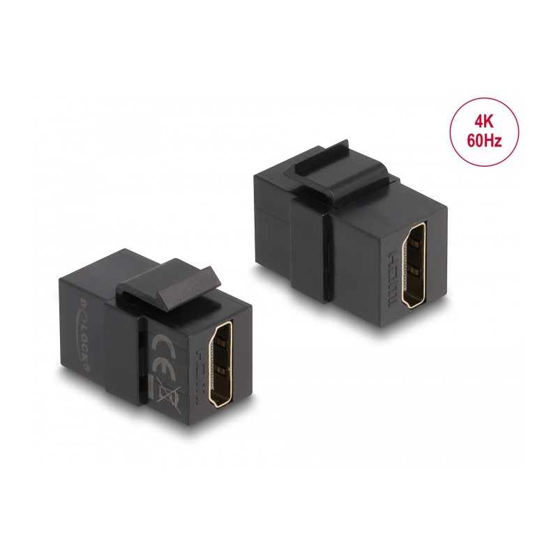 Delock Keystone Modul HDMI Buchse zu HDMI Buchse schwarz