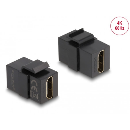 Delock Keystone Modul HDMI Buchse zu HDMI Buchse schwarz