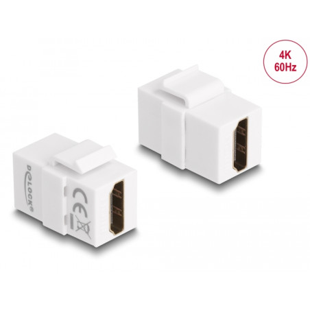 Delock Keystone Modul HDMI Buchse zu HDMI Buchse weiß