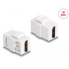 Delock Keystone Modul HDMI Buchse zu HDMI Buchse weiß