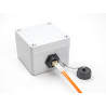 Delock LWL Einbaubuchse LC Duplex zu LC Duplex mit Verschlusskappe Multimode IP68 staub- und wasserdicht