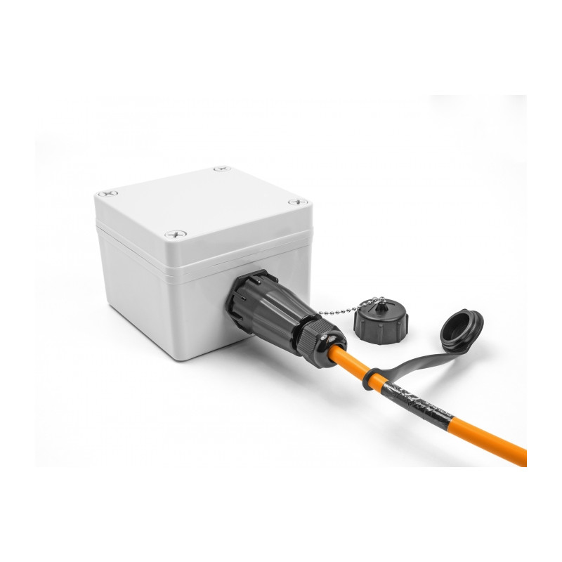 Delock LWL Einbaubuchse LC Duplex zu LC Duplex mit Verschlusskappe Multimode IP68 staub- und wasserdicht