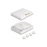 Delock LWL Anschlussdose FTTH zur Wandmontage für 4 x SC Simplex oder LC Duplex weiß