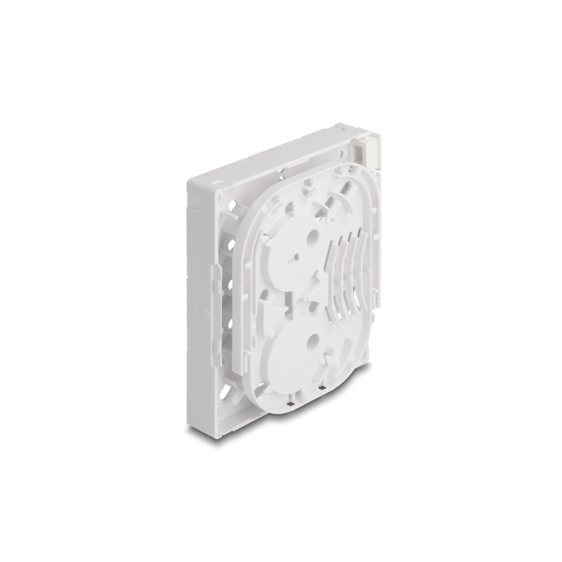 Delock LWL Anschlussdose FTTH zur Wandmontage für 4 x SC Simplex oder LC Duplex weiß