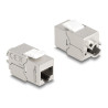 Delock Keystone Modul RJ45 Buchse zu LSA Cat.6A Slim werkzeugfrei
