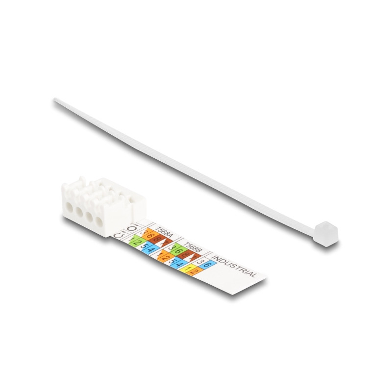 Delock RJ45 Stecker feldkonfektionierbar Cat.6A mit Push und Pull Lasche werkzeugfrei
