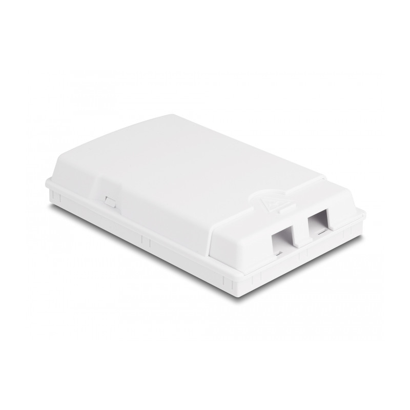 Delock LWL Anschlussdose zur Wandmontage für 2 x SC Simplex oder LC Duplex weiß