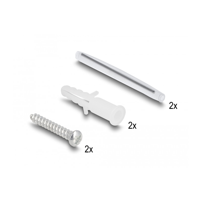 Delock LWL Anschlussdose zur Wandmontage für 2 x SC Simplex oder LC Duplex weiß