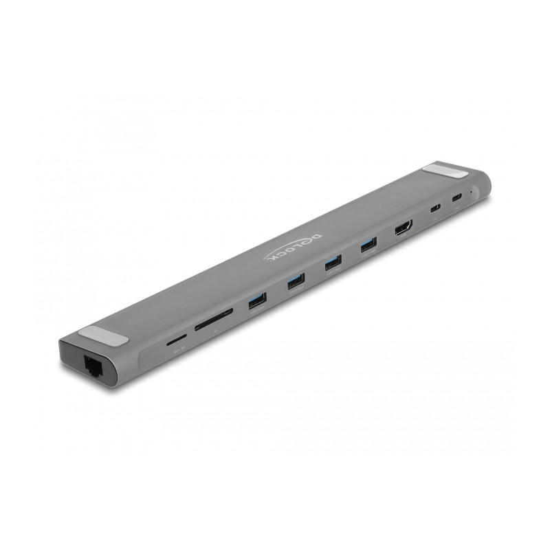 Delock USB Type-C™ Slim Dockingstation 4K - HDMI / USB 3.2 Gen 1 / LAN / SD / PD 3.0