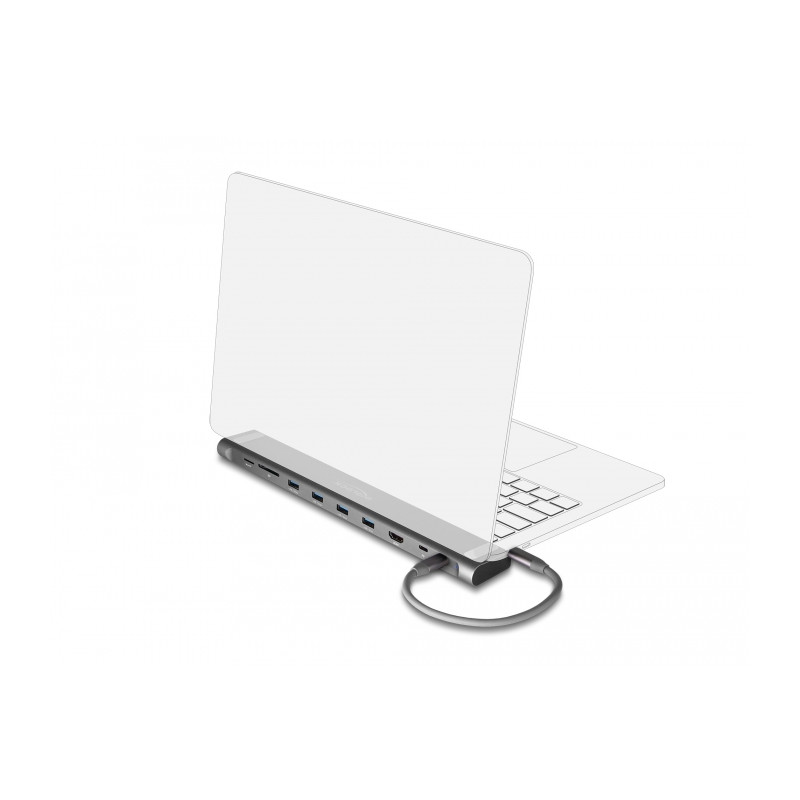 Delock USB Type-C™ Slim Dockingstation 4K - HDMI / USB 3.2 Gen 1 / LAN / SD / PD 3.0