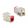 Delock Keystone Modul RJ45 Buchse zu LSA Cat.6A werkzeugfrei farbig Set 8 Stück