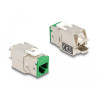 Delock Keystone Modul RJ45 Buchse zu LSA Cat.6A werkzeugfrei farbig Set 8 Stück