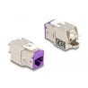 Delock Keystone Modul RJ45 Buchse zu LSA Cat.6A werkzeugfrei farbig Set 8 Stück