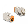 Delock Keystone Modul RJ45 Buchse zu LSA Cat.6A werkzeugfrei farbig Set 8 Stück