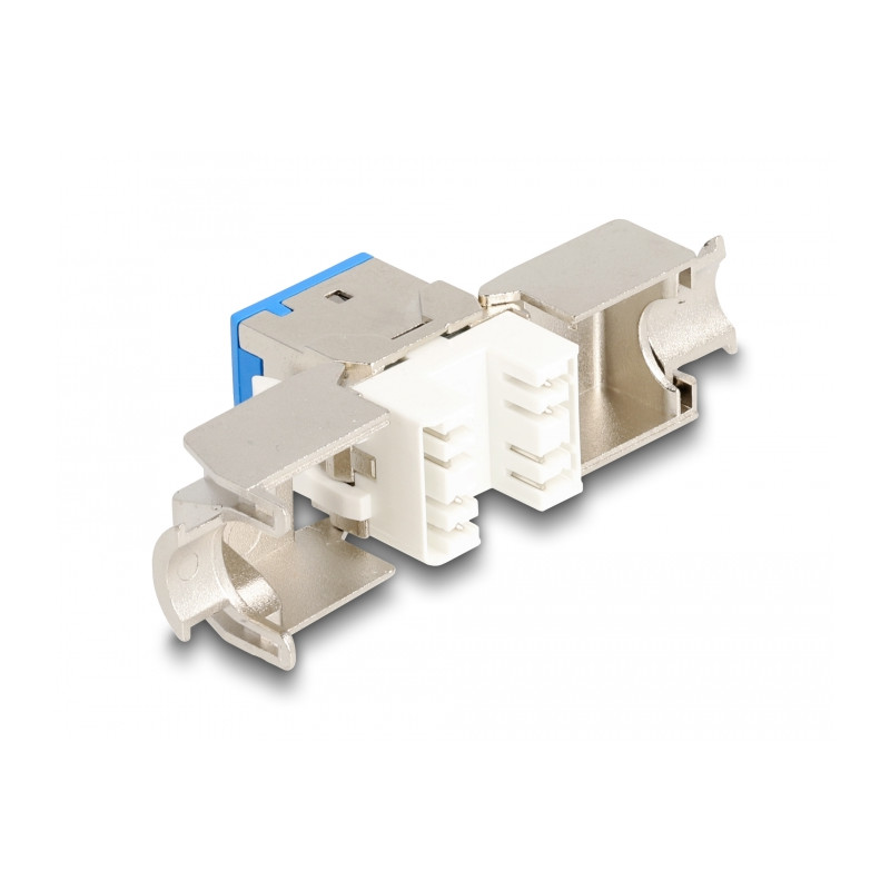 Delock Keystone Modul RJ45 Buchse zu LSA Cat.6A werkzeugfrei farbig Set 8 Stück