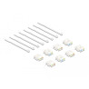 Delock Keystone Modul RJ45 Buchse zu LSA Cat.6A werkzeugfrei farbig Set 8 Stück