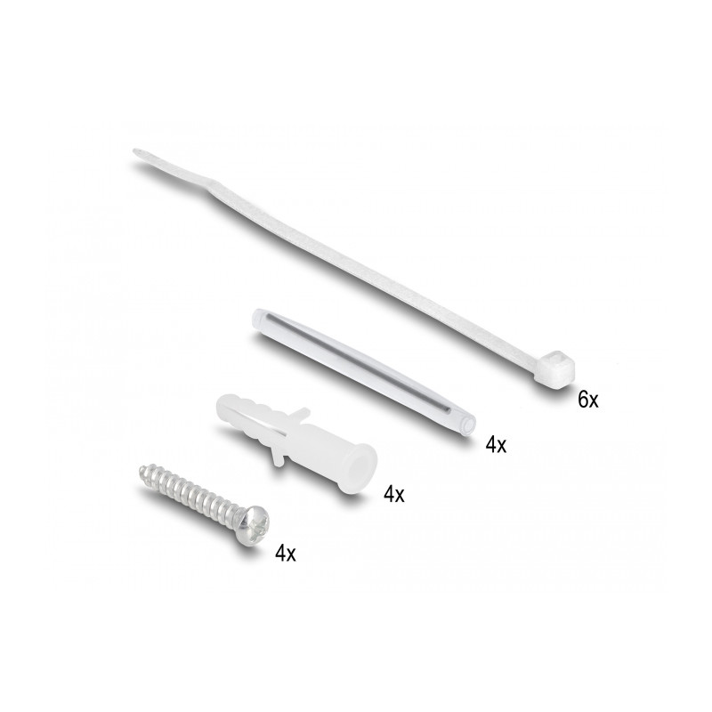 Delock LWL Anschlussdose zur Wandmontage für 2 x SC Simplex oder LC Duplex weiß