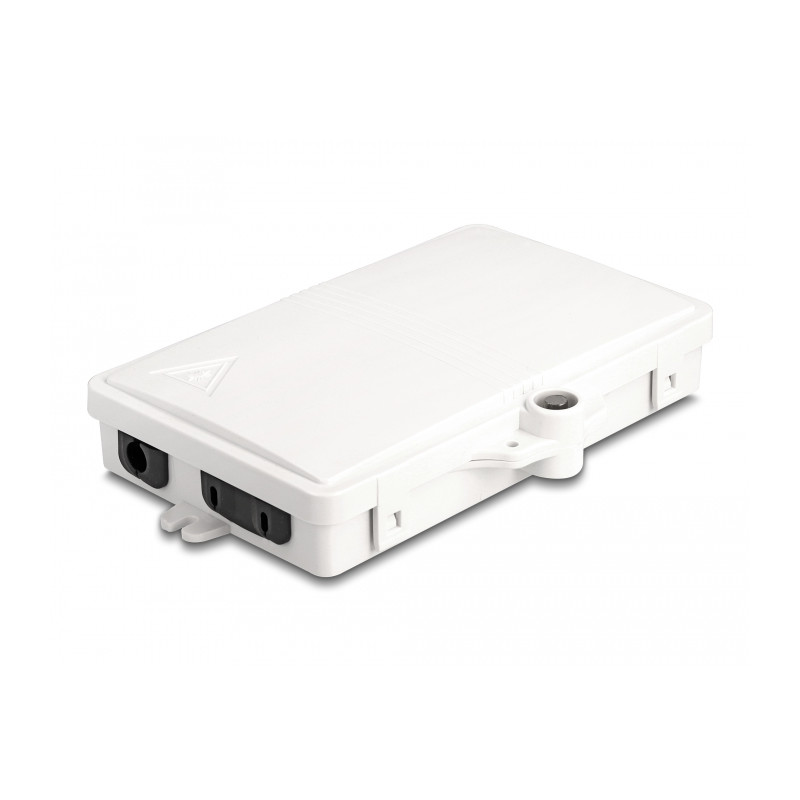 Delock LWL Verteilerbox für Innen- und Außenbereich IP65 wasserfest abschließbar 2 Port weiß