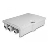 Delock LWL Verteilerbox für Innen- und Außenbereich IP55 wasserfest abschließbar 6 Port grau