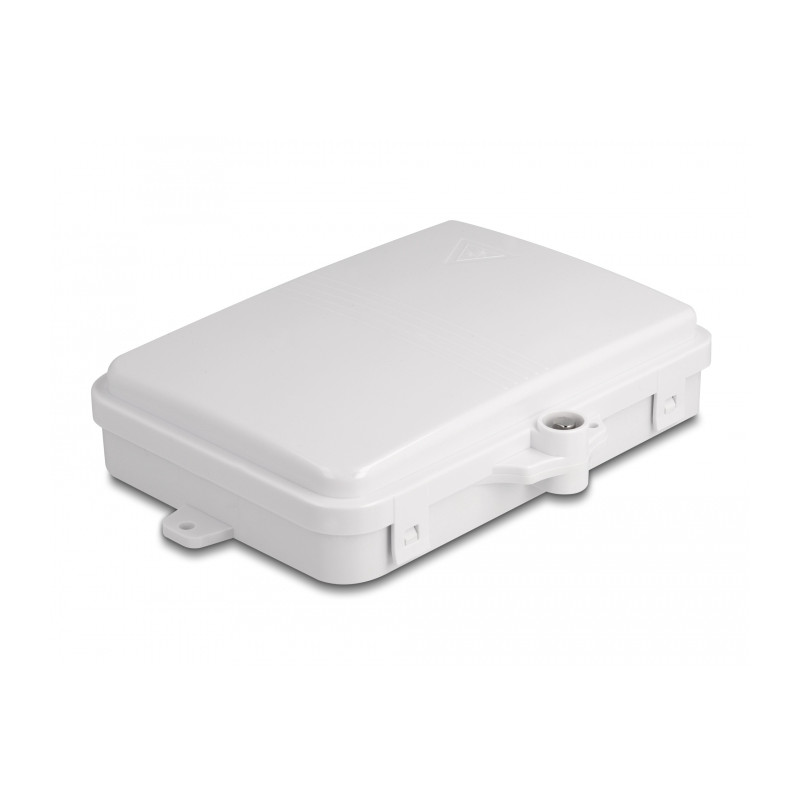 Delock LWL Verteilerbox für Innen- und Außenbereich IP65 wasserfest abschließbar 6 Port weiß