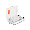 Delock LWL Verteilerbox für Innen- und Außenbereich IP65 wasserfest abschließbar 6 Port weiß