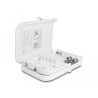 Delock LWL Verteilerbox für Innen- und Außenbereich IP65 wasserfest abschließbar 8 Port weiß